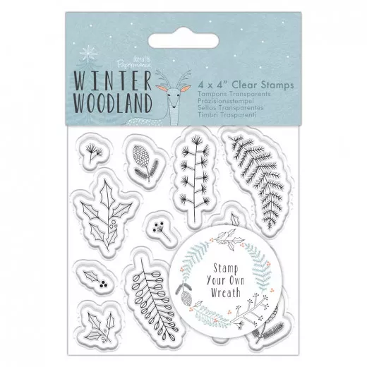 Clear Stamps - Winter Woodland Wreath